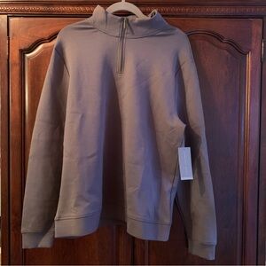 Geoffrey Beene Men's Gray Zip-Up Sweater